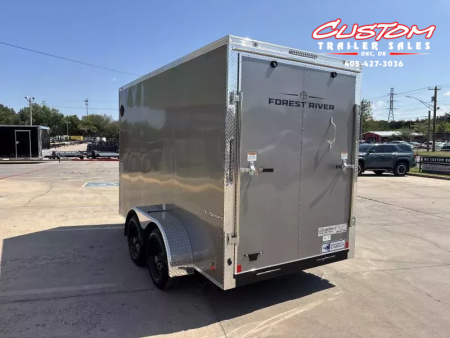 New #054966 2026 FOREST RIVER TA2 6 X 12 TANDEM AXLE 7K ENCLOSED W/ REAR RAMP DOOR
