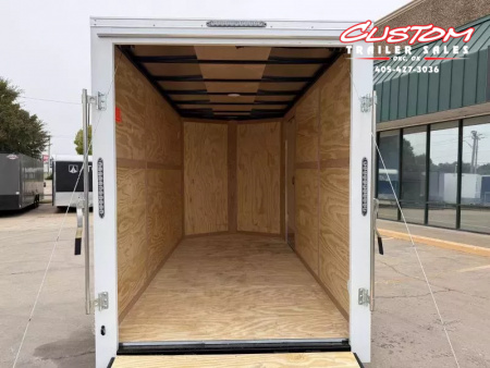 New #054980 2026 FOREST RIVER TA2 6 X 12 TANDEM AXLE 7K ENCLOSED W/ REAR RAMP DOOR