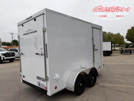 New #054980 2026 FOREST RIVER TA2 6 X 12 TANDEM AXLE 7K ENCLOSED W/ REAR RAMP DOOR