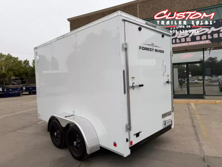 New #054980 2026 FOREST RIVER TA2 6 X 12 TANDEM AXLE 7K ENCLOSED W/ REAR RAMP DOOR