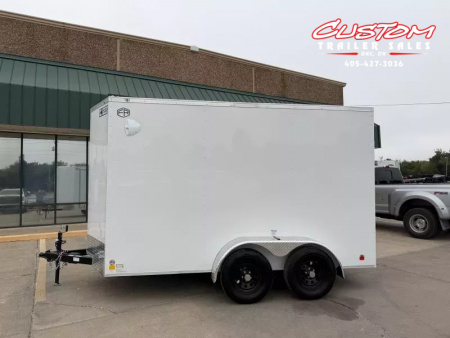 New #054980 2026 FOREST RIVER TA2 6 X 12 TANDEM AXLE 7K ENCLOSED W/ REAR RAMP DOOR