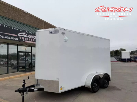 New #054980 2026 FOREST RIVER TA2 6 X 12 TANDEM AXLE 7K ENCLOSED W/ REAR RAMP DOOR