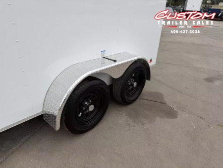 New #054980 2026 FOREST RIVER TA2 6 X 12 TANDEM AXLE 7K ENCLOSED W/ REAR RAMP DOOR