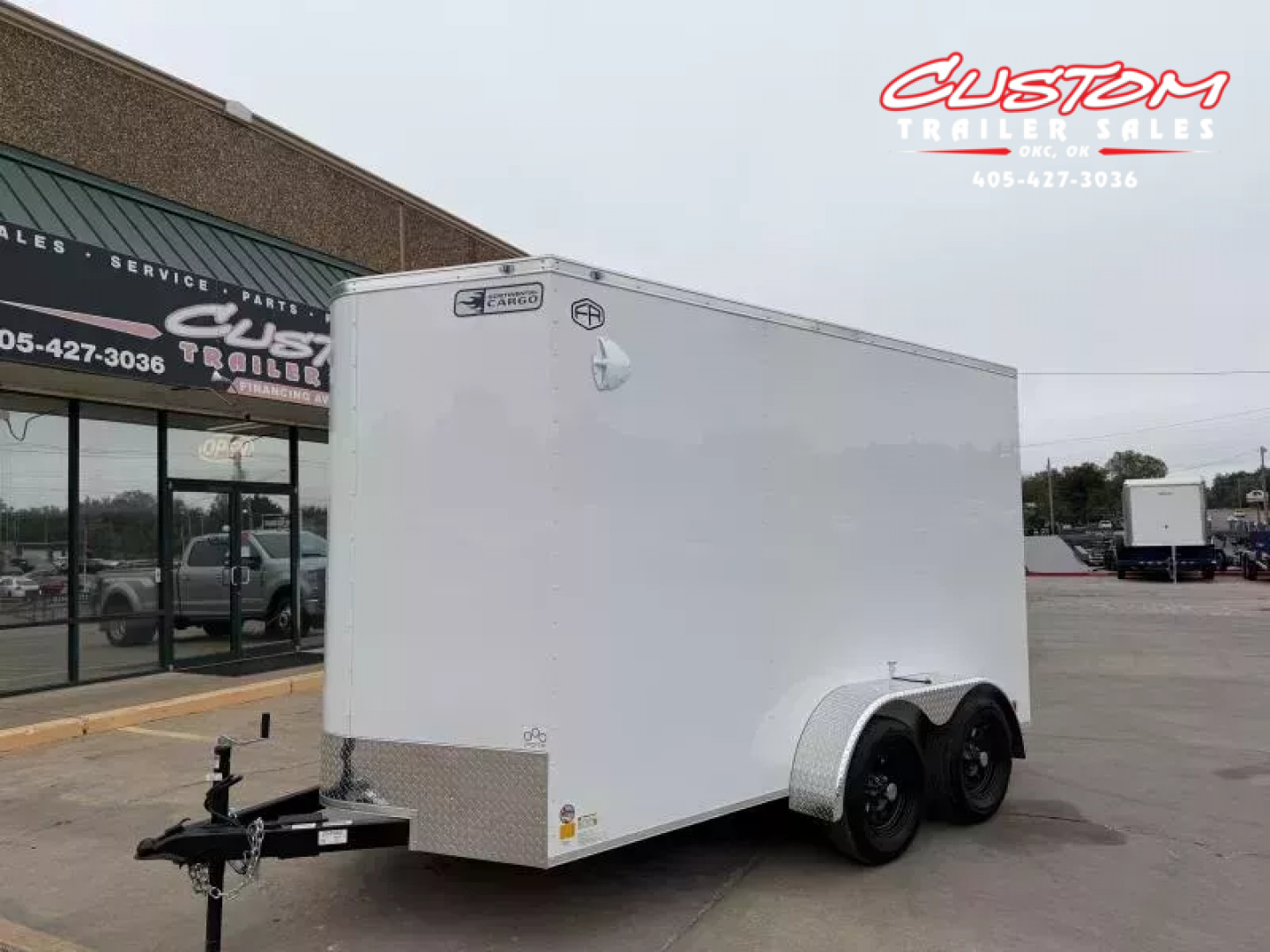 New #054981 2026 FOREST RIVER TA2 6 X 12 TANDEM AXLE 7K ENCLOSED W/ REAR RAMP DOOR