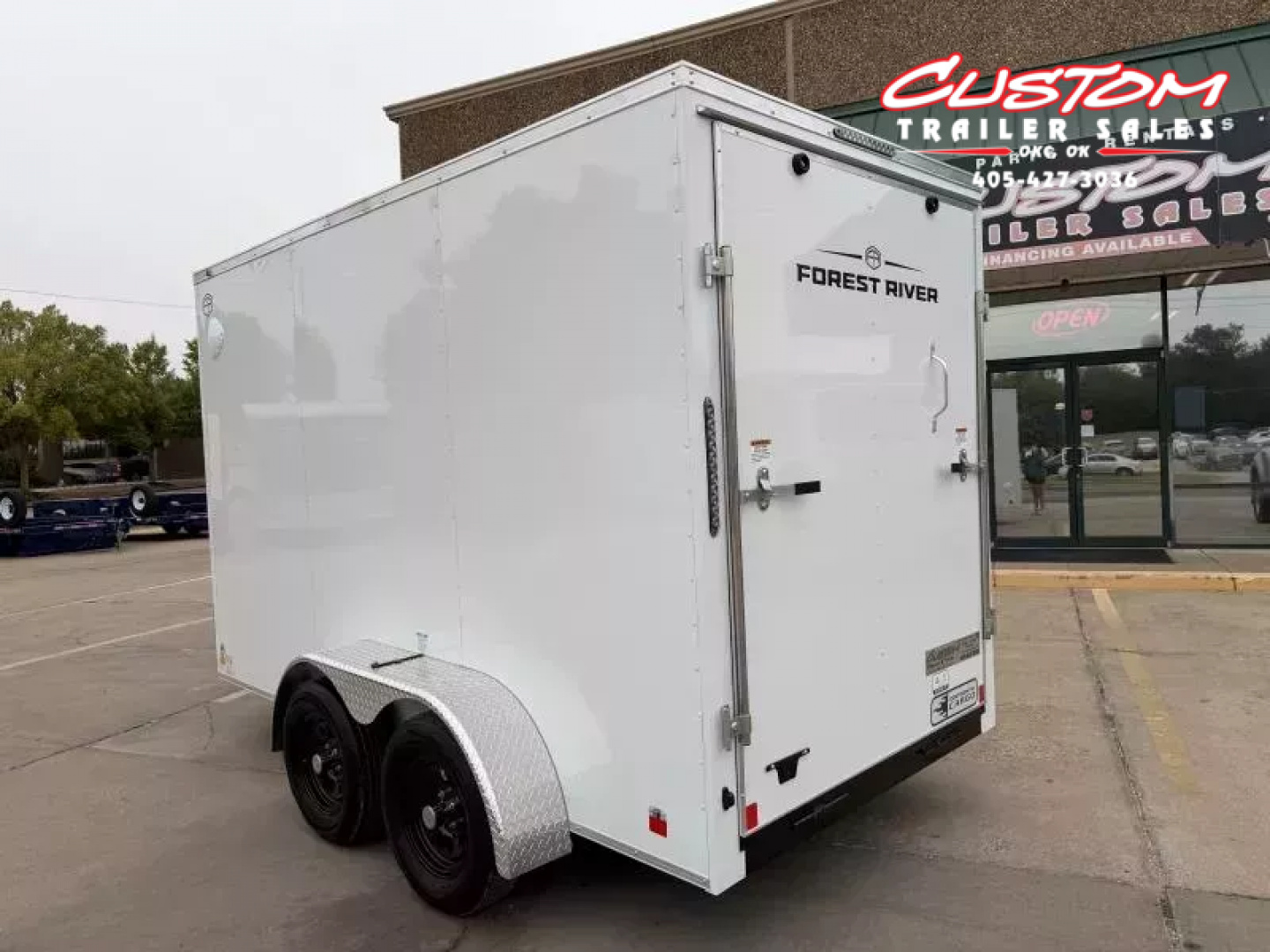 New #054981 2026 FOREST RIVER TA2 6 X 12 TANDEM AXLE 7K ENCLOSED W/ REAR RAMP DOOR