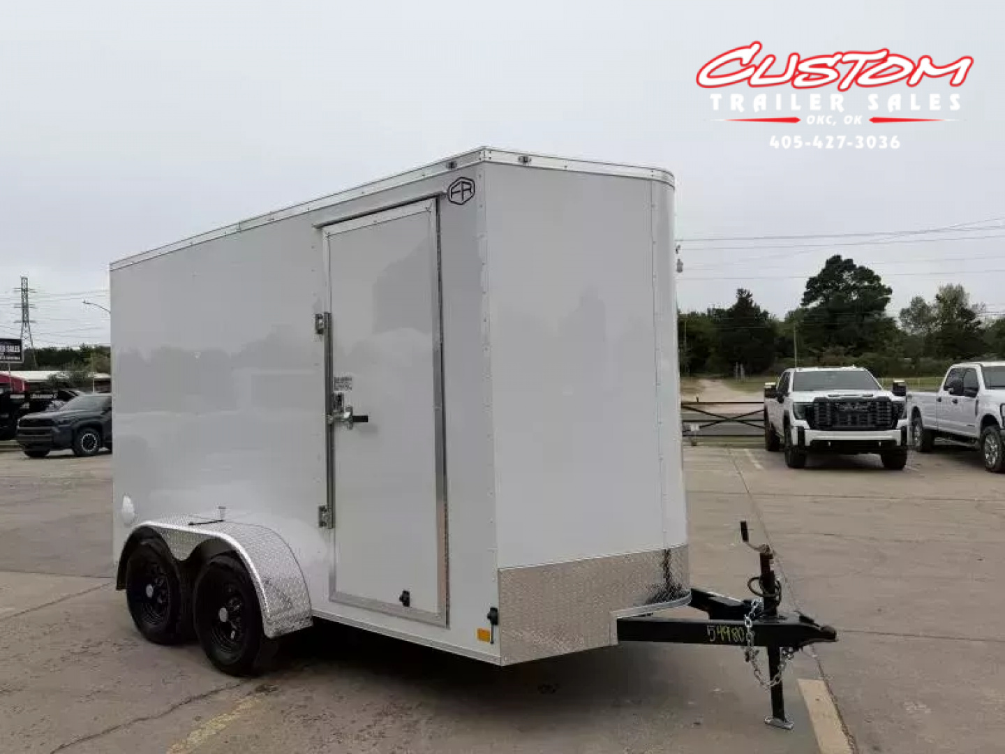 New #054981 2026 FOREST RIVER TA2 6 X 12 TANDEM AXLE 7K ENCLOSED W/ REAR RAMP DOOR