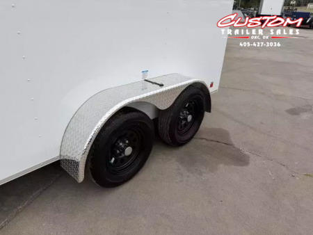 New #054981 2026 FOREST RIVER TA2 6 X 12 TANDEM AXLE 7K ENCLOSED W/ REAR RAMP DOOR