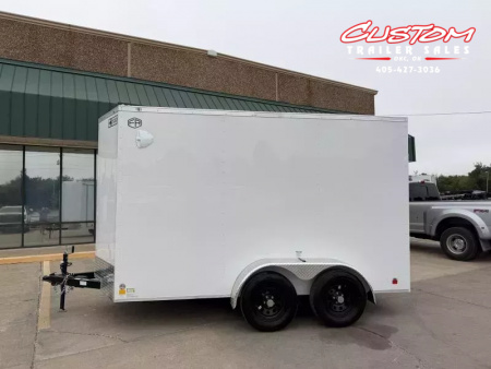 New #054981 2026 FOREST RIVER TA2 6 X 12 TANDEM AXLE 7K ENCLOSED W/ REAR RAMP DOOR