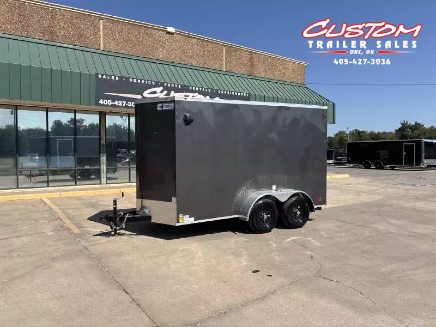 New #055083 2026 FOREST RIVER TA2 7 X 14 TANDEM AXLE 7K ENCLOSED W/ REAR RAMP DOOR