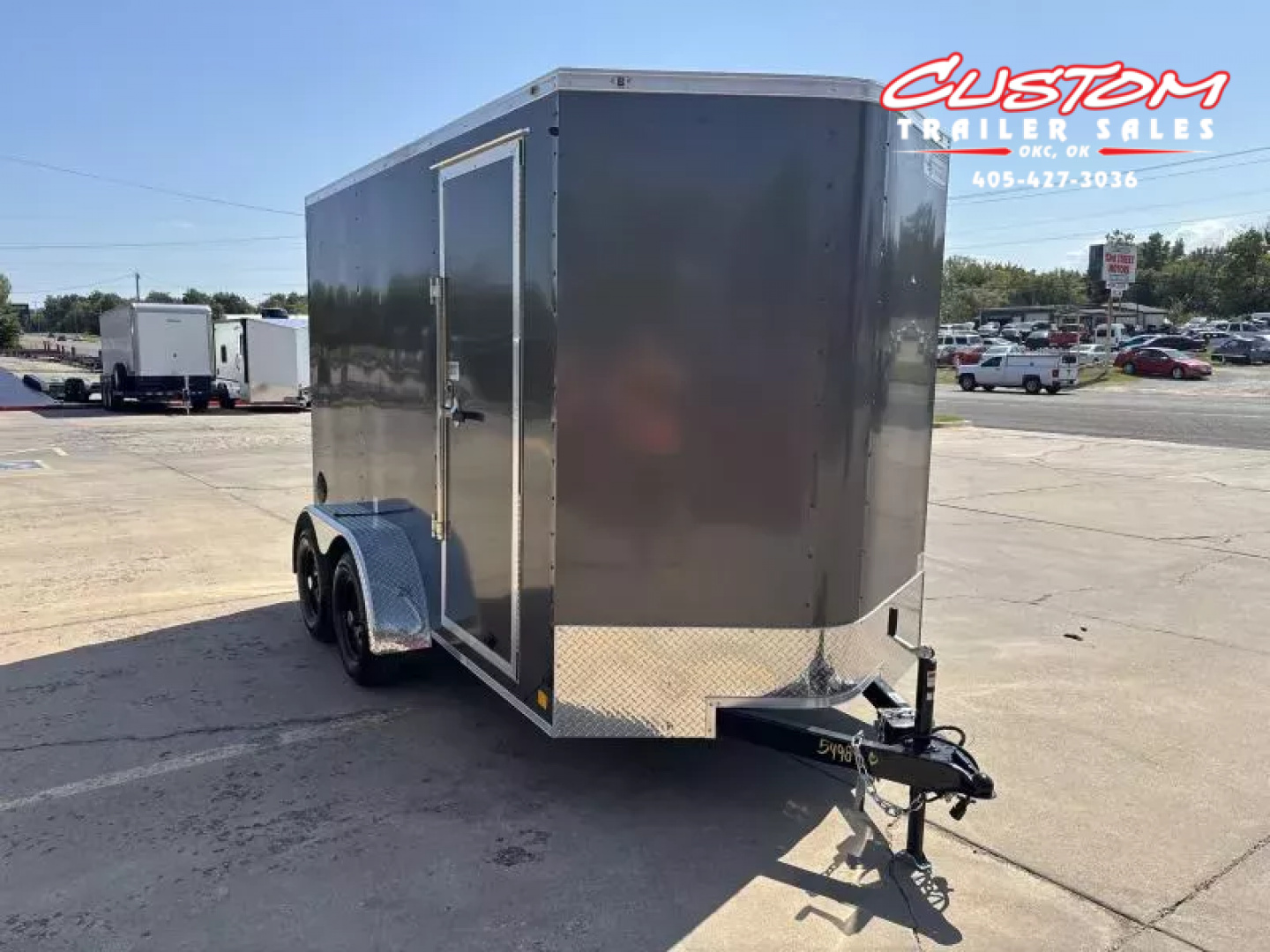 New #055083 2026 FOREST RIVER TA2 7 X 14 TANDEM AXLE 7K ENCLOSED W/ REAR RAMP DOOR