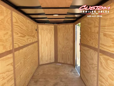 New #055083 2026 FOREST RIVER TA2 7 X 14 TANDEM AXLE 7K ENCLOSED W/ REAR RAMP DOOR