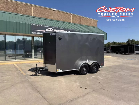 New #055083 2026 FOREST RIVER TA2 7 X 14 TANDEM AXLE 7K ENCLOSED W/ REAR RAMP DOOR