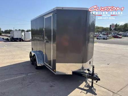 New #055083 2026 FOREST RIVER TA2 7 X 14 TANDEM AXLE 7K ENCLOSED W/ REAR RAMP DOOR