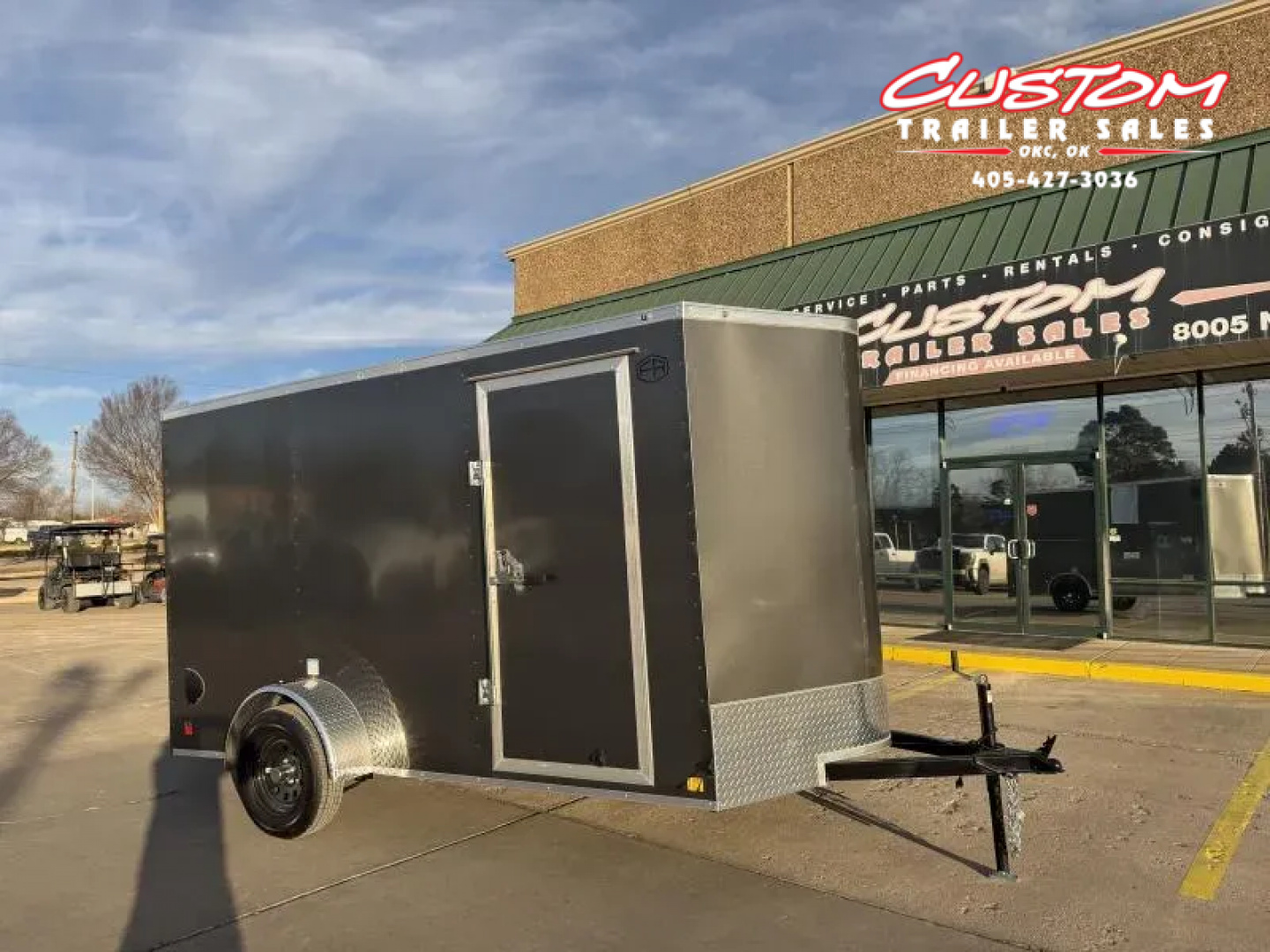 New #055191 2026 FOREST RIVER SA 6 X 12 SINGLE AXLE 3K ENCLOSED W/ REAR RAMP DOOR