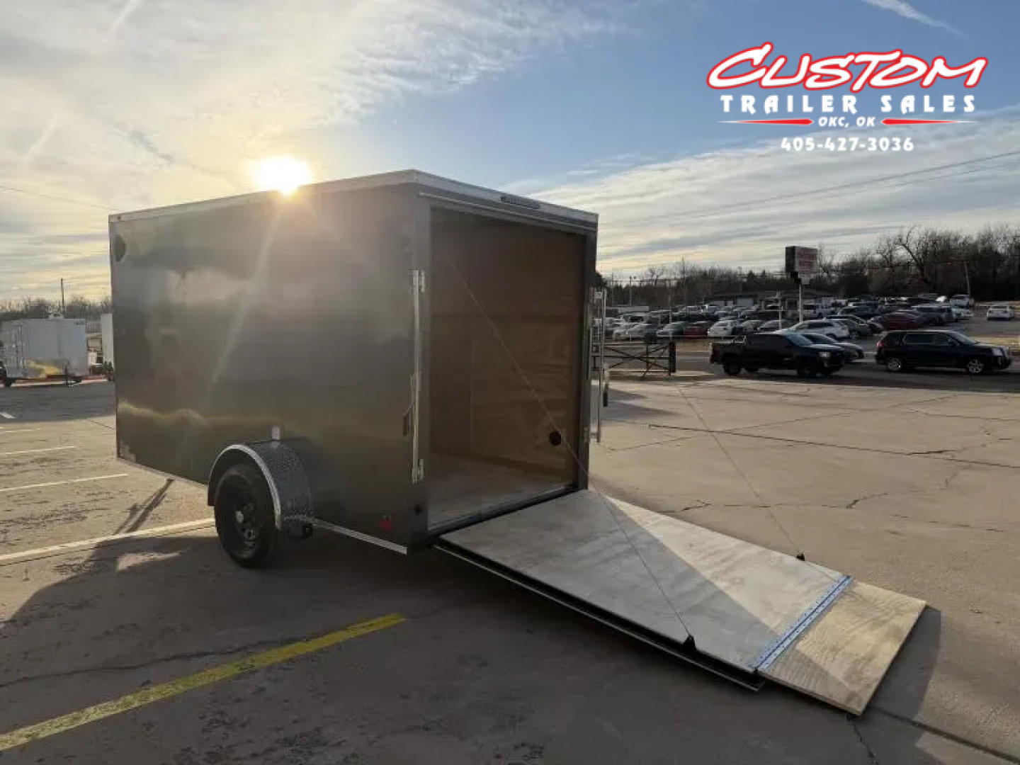 New #055191 2026 FOREST RIVER SA 6 X 12 SINGLE AXLE 3K ENCLOSED W/ REAR RAMP DOOR