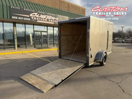 New #055191 2026 FOREST RIVER SA 6 X 12 SINGLE AXLE 3K ENCLOSED W/ REAR RAMP DOOR