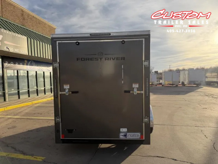 New #055191 2026 FOREST RIVER SA 6 X 12 SINGLE AXLE 3K ENCLOSED W/ REAR RAMP DOOR