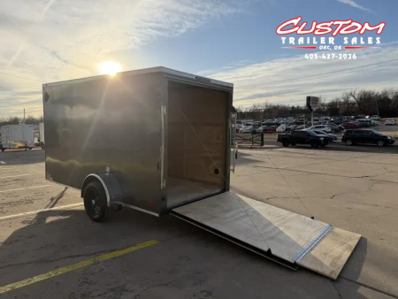 New #055191 2026 FOREST RIVER SA 6 X 12 SINGLE AXLE 3K ENCLOSED W/ REAR RAMP DOOR