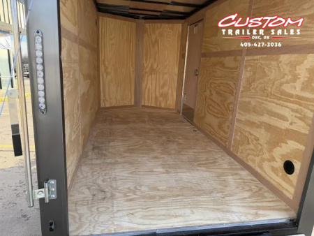 New #055191 2026 FOREST RIVER SA 6 X 12 SINGLE AXLE 3K ENCLOSED W/ REAR RAMP DOOR