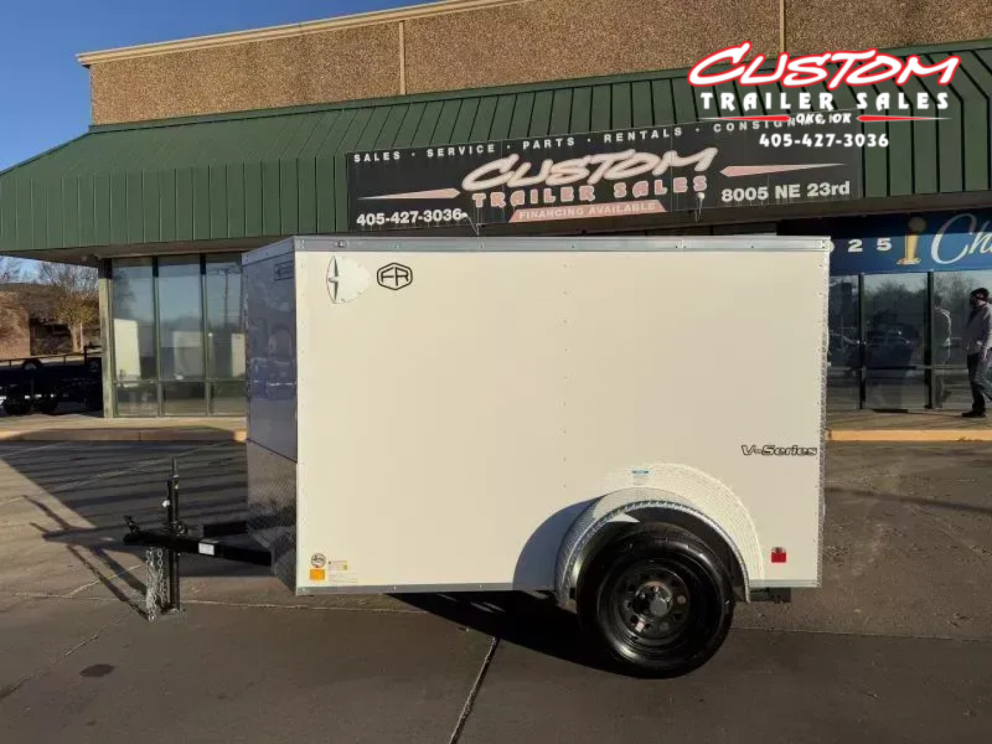 New #055219 2026 FOREST RIVER SA 5 X 8 SINGLE AXLE 3K ENCLOSED W/ REAR RAMP DOOR