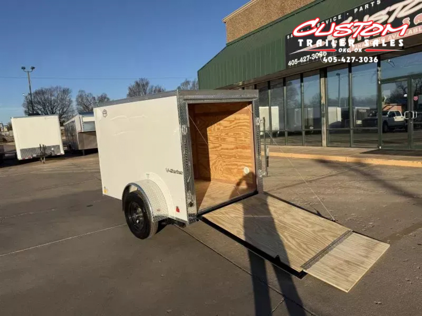 New #055219 2026 FOREST RIVER SA 5 X 8 SINGLE AXLE 3K ENCLOSED W/ REAR RAMP DOOR