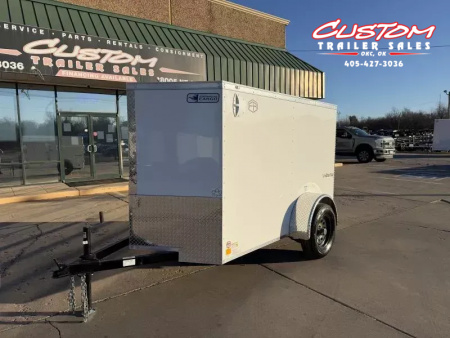 New #055219 2026 FOREST RIVER SA 5 X 8 SINGLE AXLE 3K ENCLOSED W/ REAR RAMP DOOR