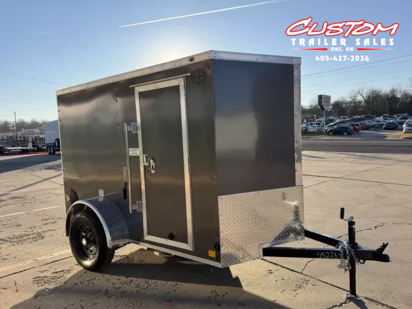 New #055223 2026 FOREST RIVER SA 5 X 8 SINGLE AXLE 3K ENCLOSED W/ REAR RAMP DOOR