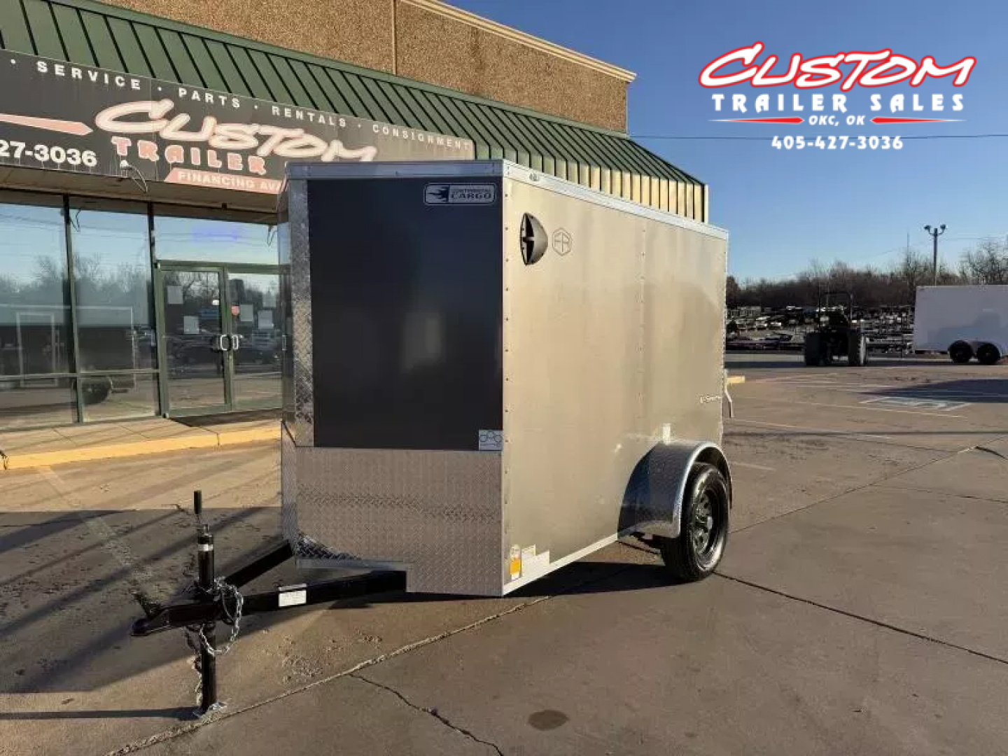 New #055223 2026 FOREST RIVER SA 5 X 8 SINGLE AXLE 3K ENCLOSED W/ REAR RAMP DOOR