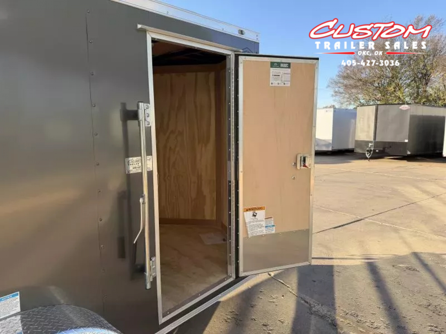 New #055223 2026 FOREST RIVER SA 5 X 8 SINGLE AXLE 3K ENCLOSED W/ REAR RAMP DOOR