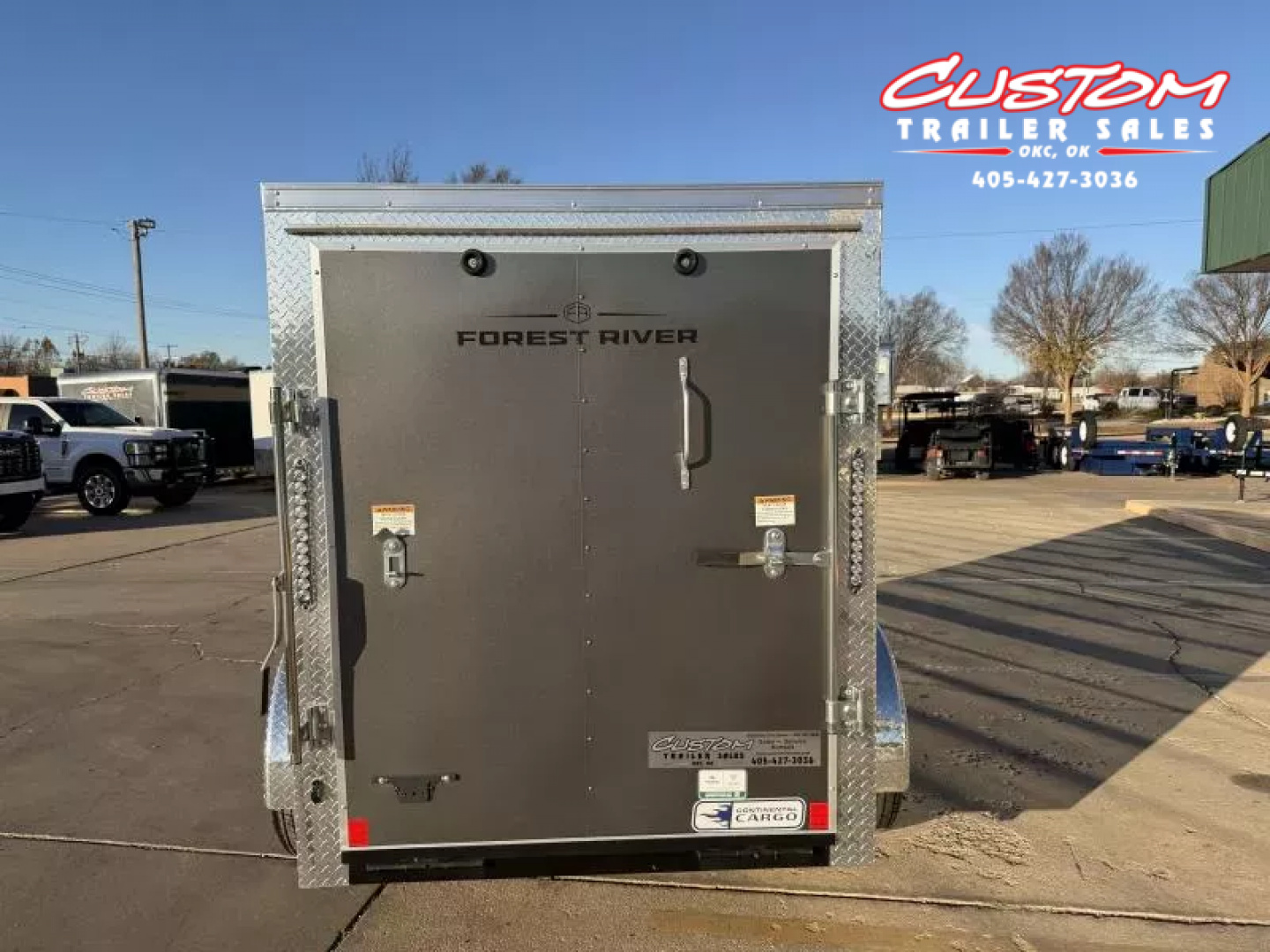 New #055223 2026 FOREST RIVER SA 5 X 8 SINGLE AXLE 3K ENCLOSED W/ REAR RAMP DOOR