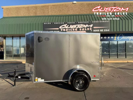 New #055223 2026 FOREST RIVER SA 5 X 8 SINGLE AXLE 3K ENCLOSED W/ REAR RAMP DOOR