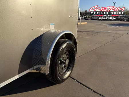 New #055223 2026 FOREST RIVER SA 5 X 8 SINGLE AXLE 3K ENCLOSED W/ REAR RAMP DOOR