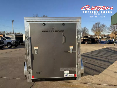 New #055223 2026 FOREST RIVER SA 5 X 8 SINGLE AXLE 3K ENCLOSED W/ REAR RAMP DOOR