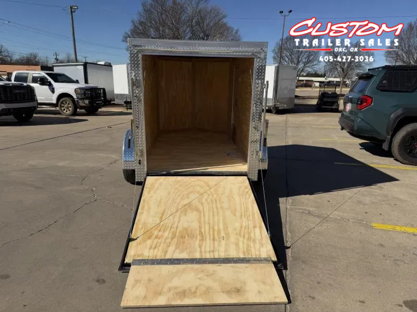 New #055399 2026 FOREST RIVER SA 5 X 8 SINGLE AXLE 3K ENCLOSED W/ REAR RAMP DOOR