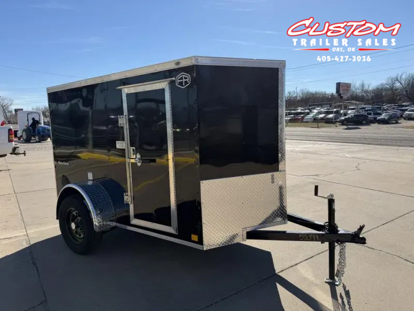 New #055399 2026 FOREST RIVER SA 5 X 8 SINGLE AXLE 3K ENCLOSED W/ REAR RAMP DOOR