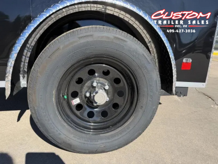 New #055399 2026 FOREST RIVER SA 5 X 8 SINGLE AXLE 3K ENCLOSED W/ REAR RAMP DOOR