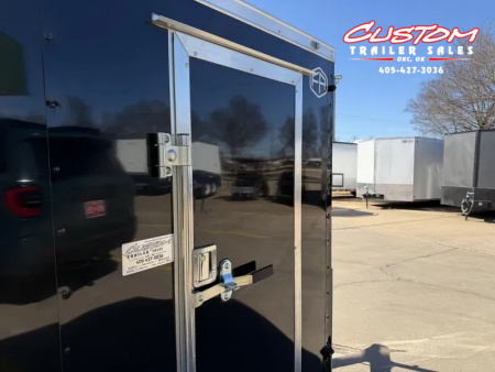 New #055399 2026 FOREST RIVER SA 5 X 8 SINGLE AXLE 3K ENCLOSED W/ REAR RAMP DOOR