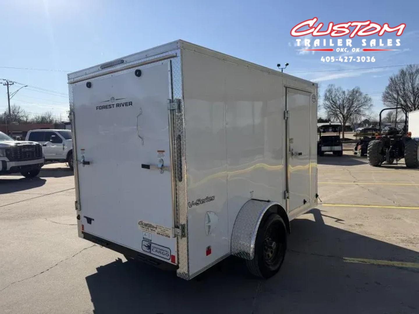 New #055414 2026 FOREST RIVER SA 6 X 10 SINGLE AXLE 3K ENCLOSED W/ REAR RAMP DOOR