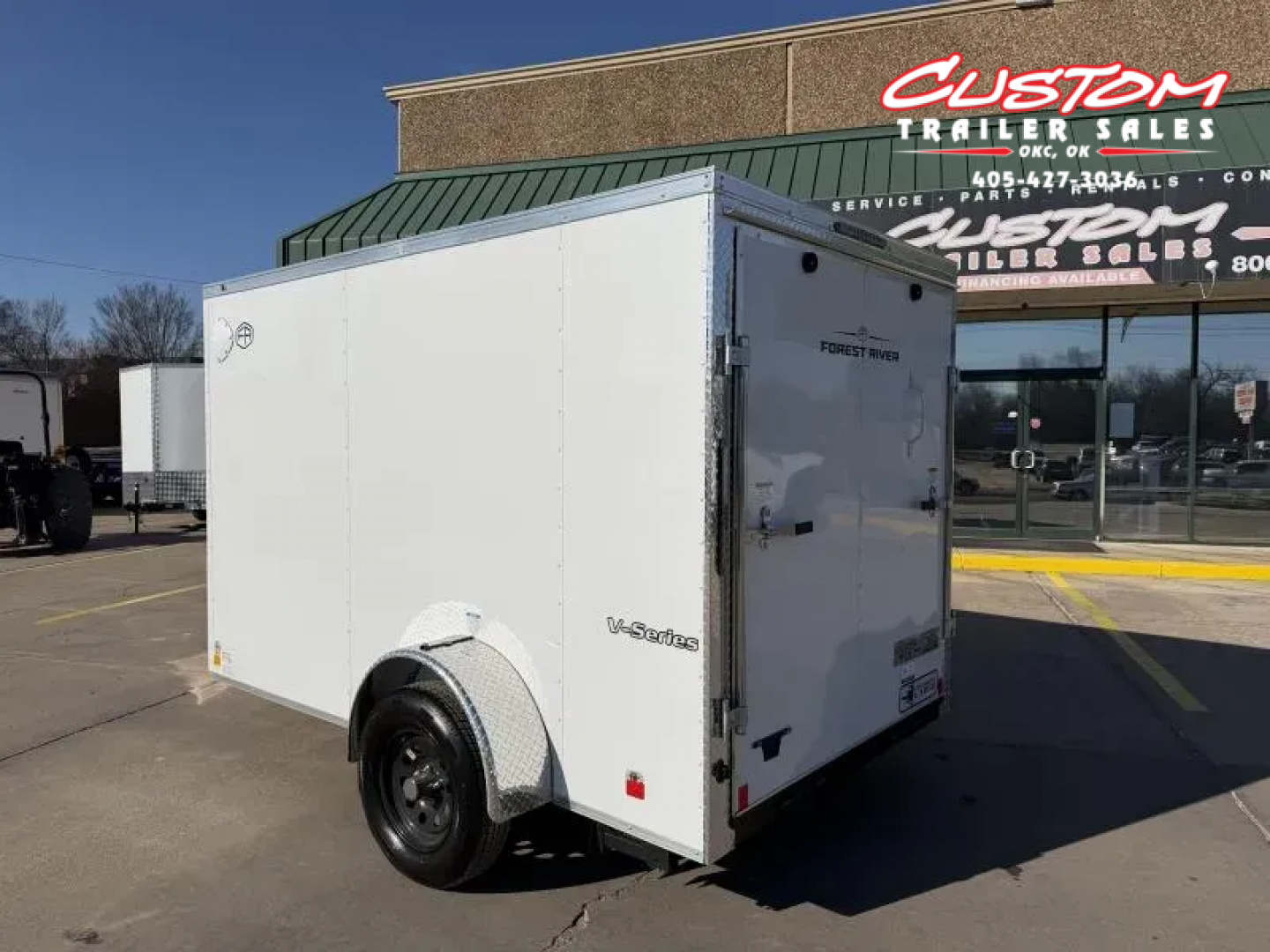 New #055414 2026 FOREST RIVER SA 6 X 10 SINGLE AXLE 3K ENCLOSED W/ REAR RAMP DOOR