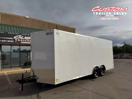 New #055538 2026 FOREST RIVER TA3 8.5 X 20 TANDEM AXLE 10K ENCLOSED W/ REAR RAMP DOOR