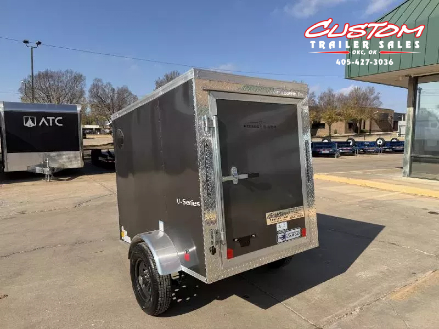 New #055591 2026 FOREST RIVER SA 4 X 6 SINGLE AXLE ENCLOSED 2K W/ REAR BARN DOOR