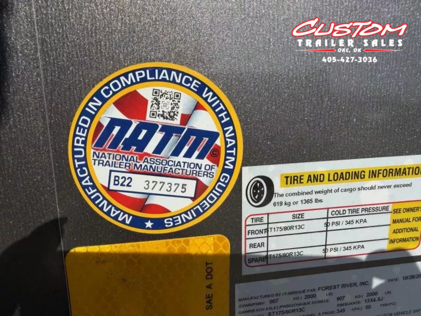 New #055591 2026 FOREST RIVER SA 4 X 6 SINGLE AXLE ENCLOSED 2K W/ REAR BARN DOOR