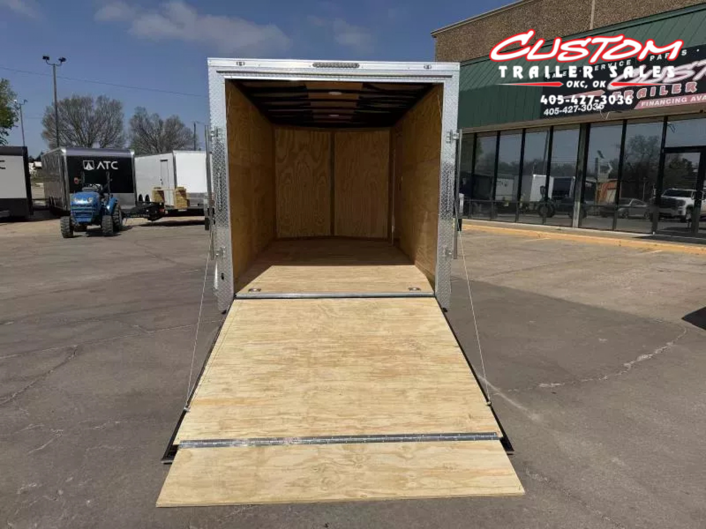 New #055663 2026 FOREST RIVER TA2 7 X 14 TANDEM AXLE 7K ENCLOSED W/ REAR RAMP DOOR