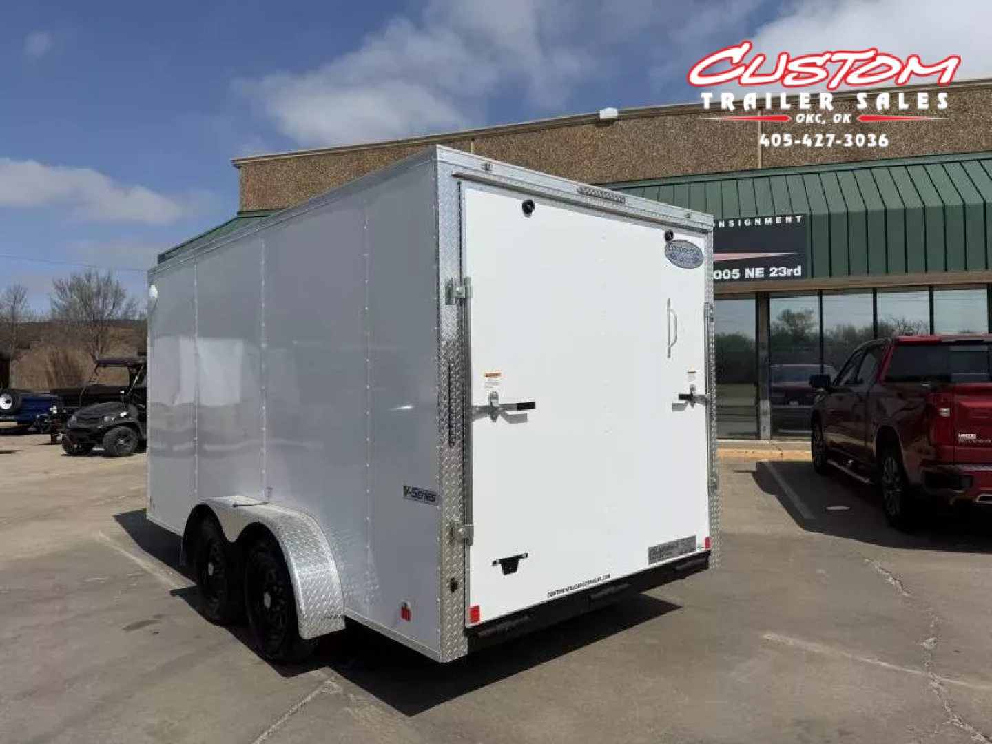 New #055663 2026 FOREST RIVER TA2 7 X 14 TANDEM AXLE 7K ENCLOSED W/ REAR RAMP DOOR