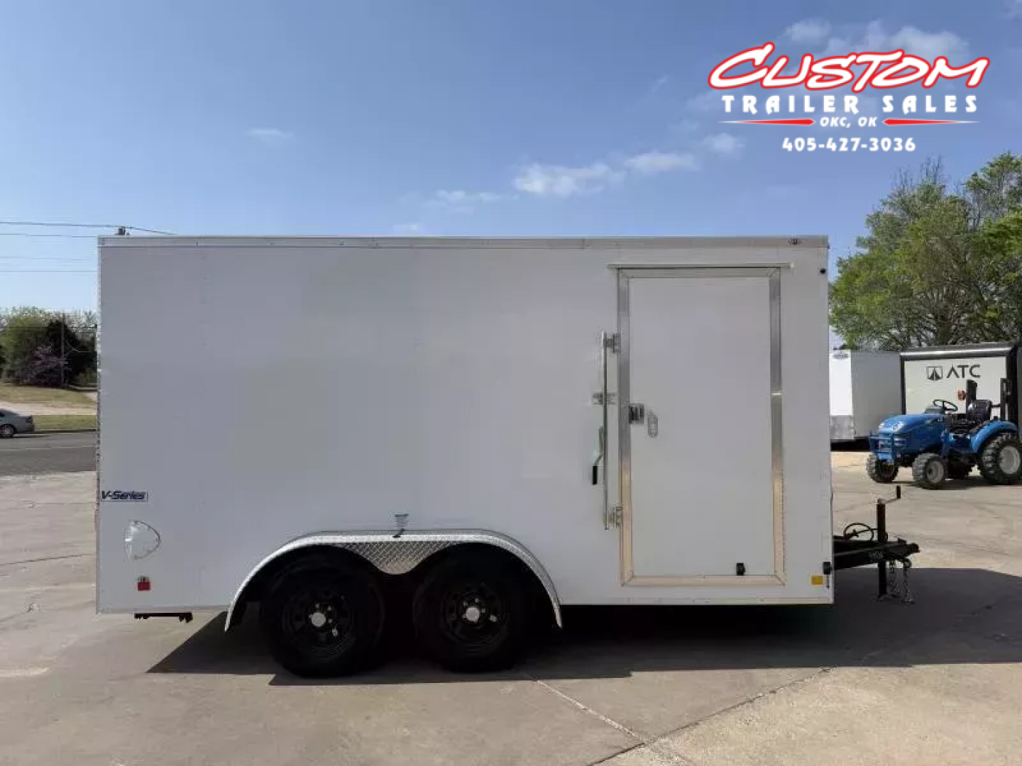 New #055663 2026 FOREST RIVER TA2 7 X 14 TANDEM AXLE 7K ENCLOSED W/ REAR RAMP DOOR