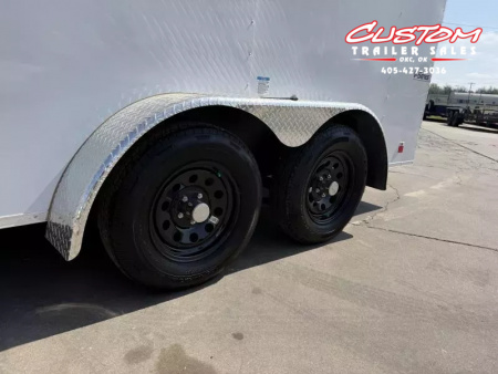 New #055663 2026 FOREST RIVER TA2 7 X 14 TANDEM AXLE 7K ENCLOSED W/ REAR RAMP DOOR