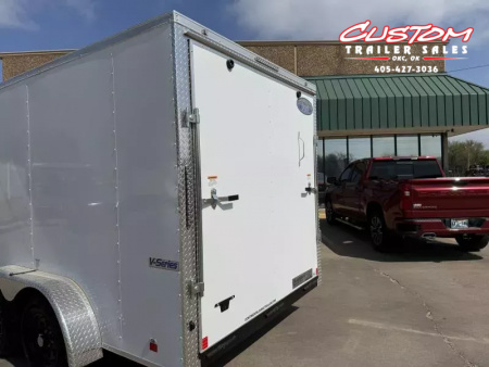 New #055663 2026 FOREST RIVER TA2 7 X 14 TANDEM AXLE 7K ENCLOSED W/ REAR RAMP DOOR