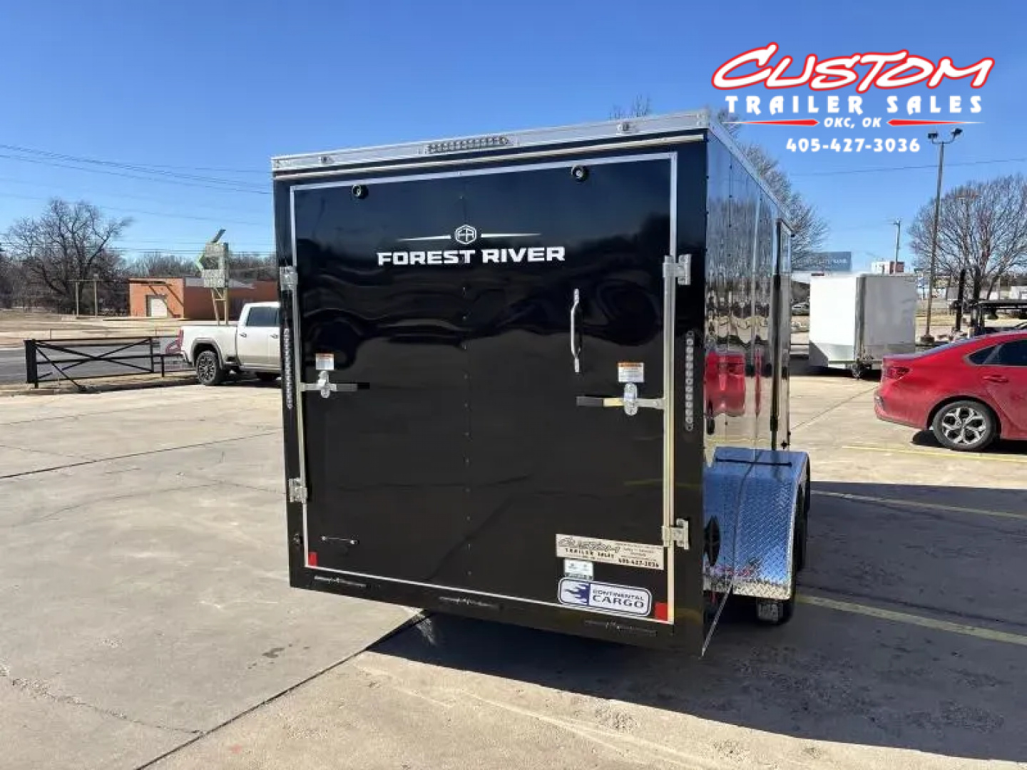 New #055690 2026 FOREST RIVER TA2 7 X 14 TANDEM AXLE 7K ENCLOSED W/ REAR RAMP DOOR