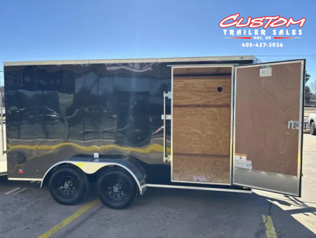 New #055690 2026 FOREST RIVER TA2 7 X 14 TANDEM AXLE 7K ENCLOSED W/ REAR RAMP DOOR