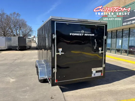 New #055690 2026 FOREST RIVER TA2 7 X 14 TANDEM AXLE 7K ENCLOSED W/ REAR RAMP DOOR